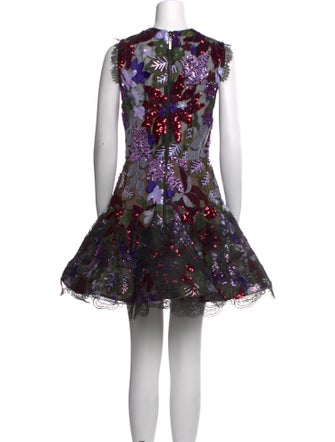 Bronx & Banco Lace Pattern Mini Dress