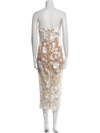 Bronx & Banco Lace Pattern Midi Length Dress