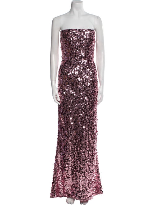 Bronx & Banco Lace Pattern Long Dress