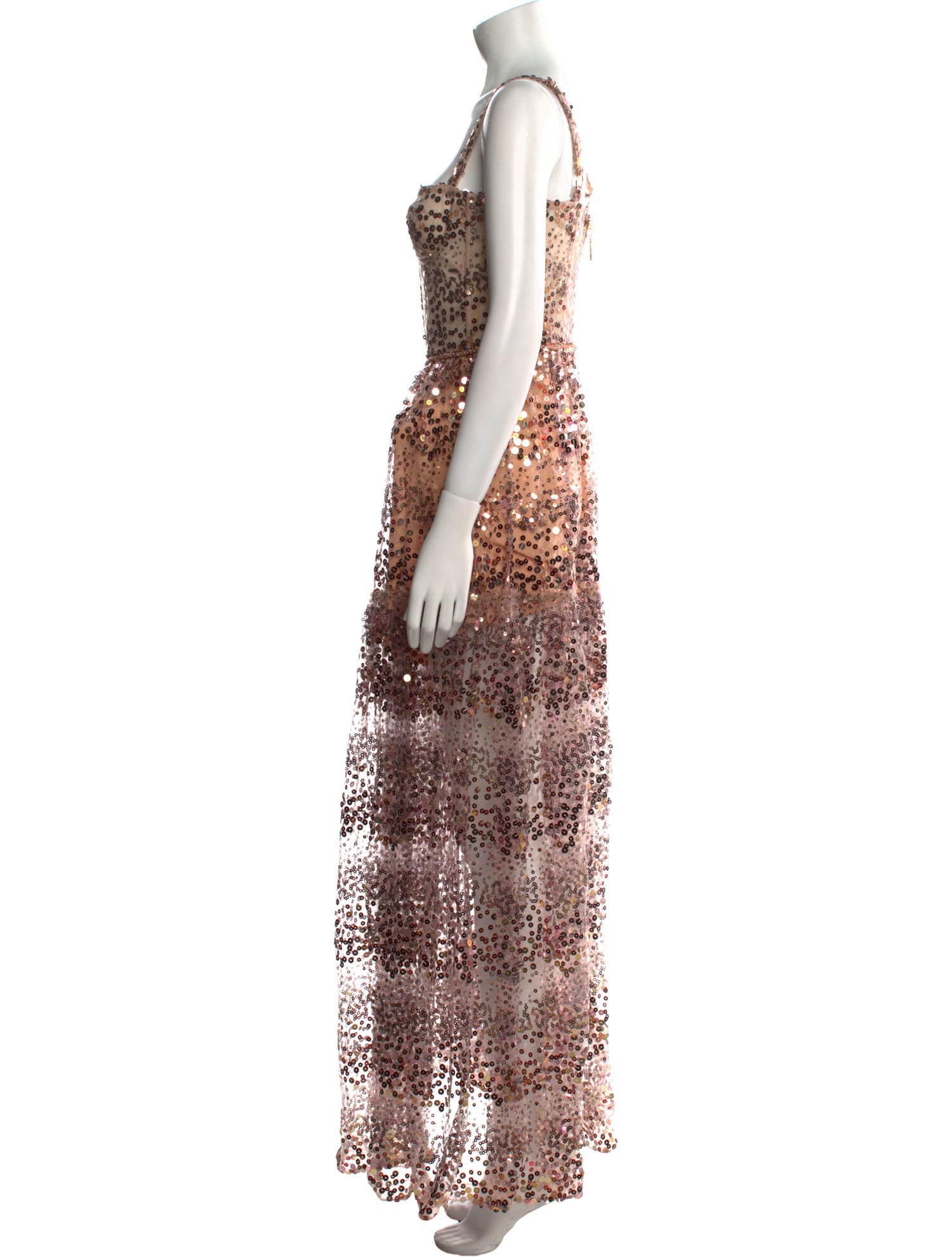 Bronx & Banco Lace Pattern Midi Length Dress