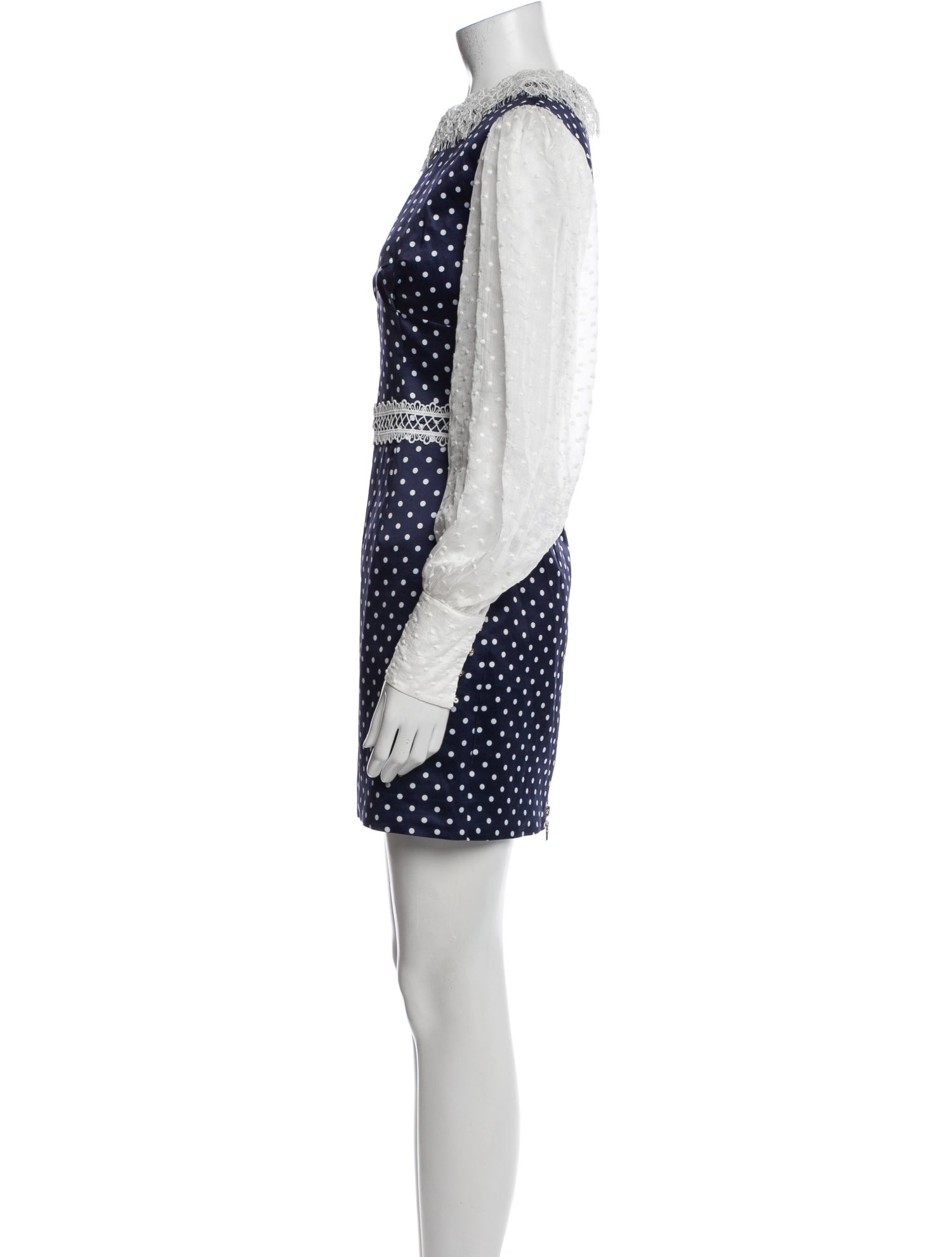 Bronx & Banco Polka Dot Print Mini Dress