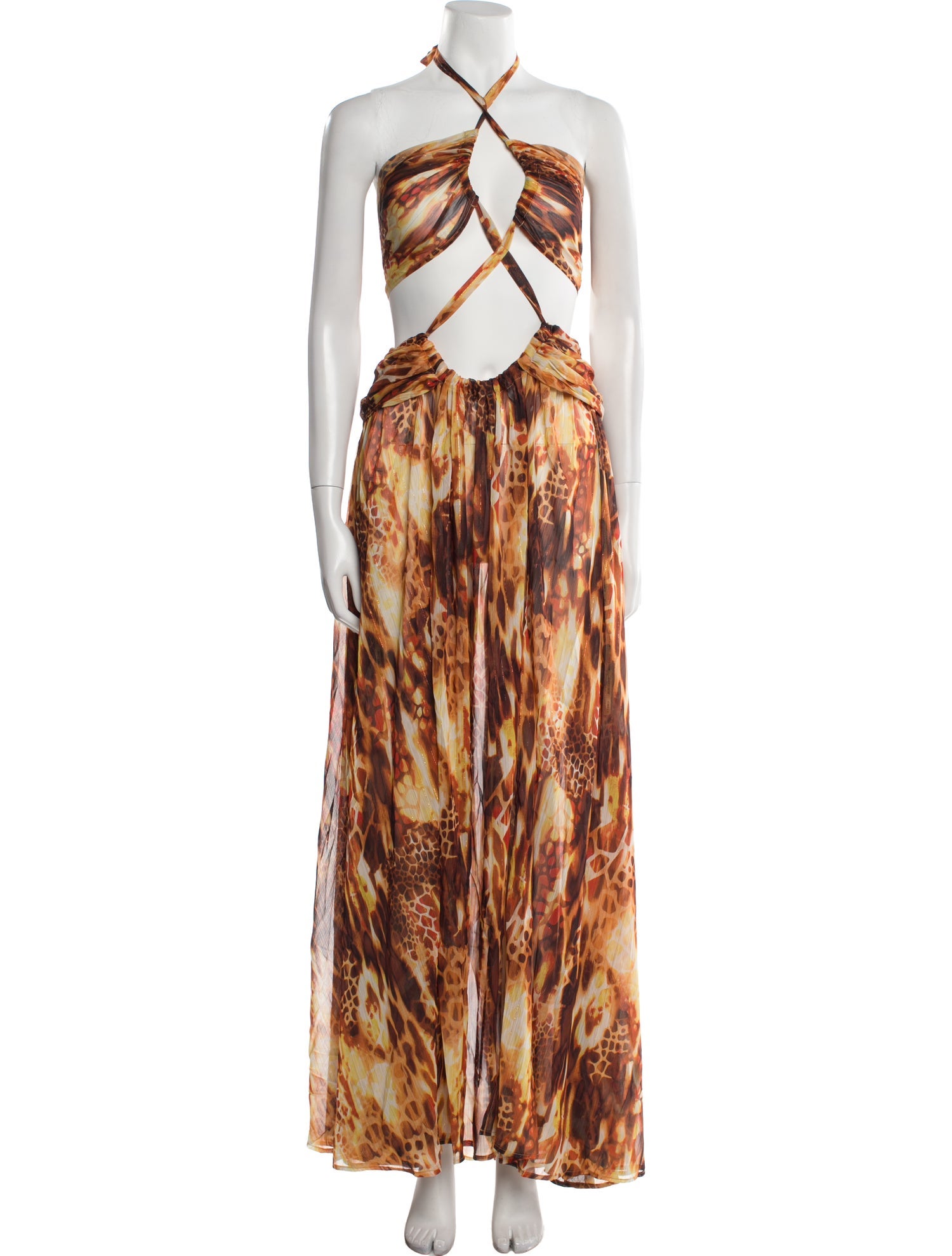 Bronx & Banco Animal Print Knee-Length Dress