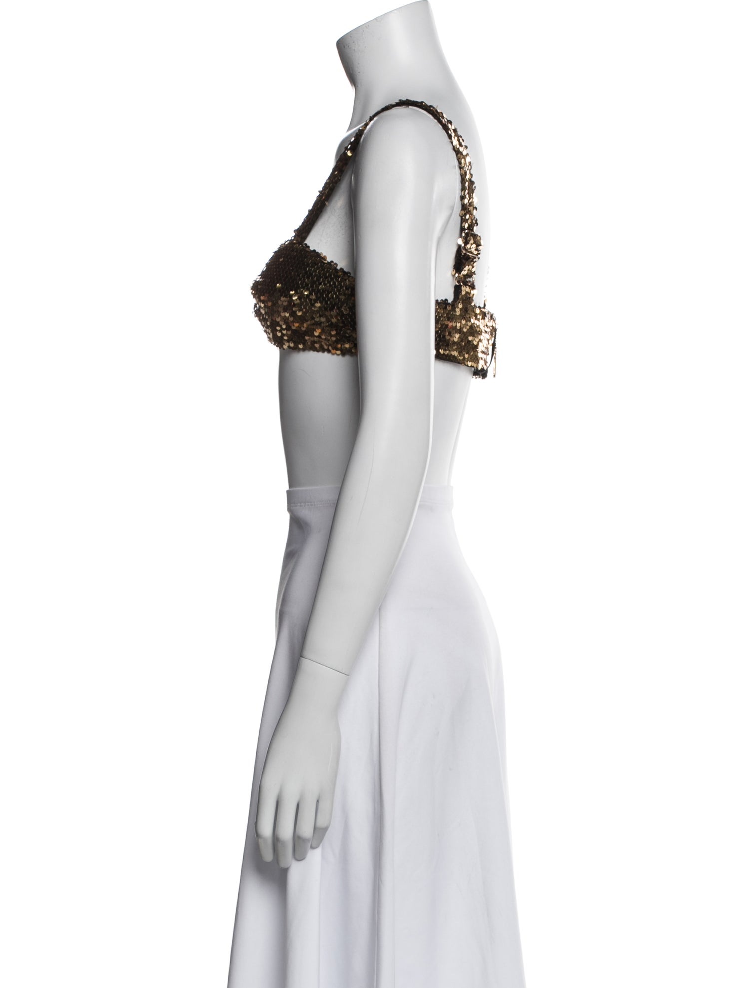 Bronx & Banco Square Neckline Sleeveless Crop Top w/ Tags