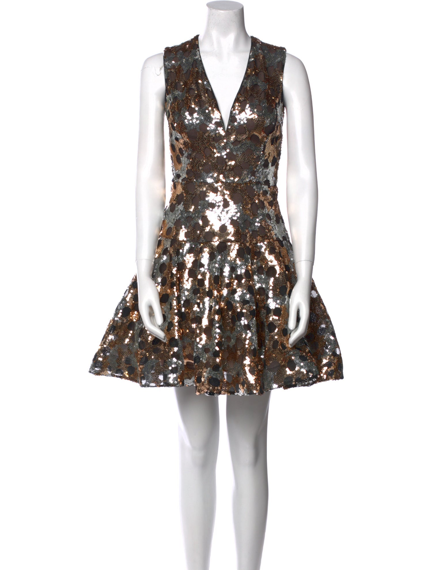 Bronx & Banco V-Neck Mini Dress