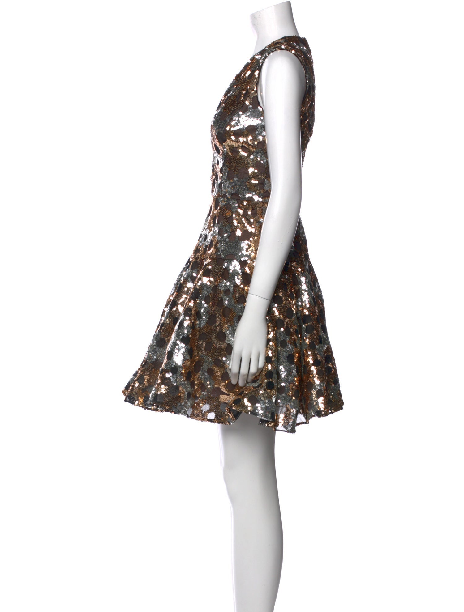 Bronx & Banco V-Neck Mini Dress