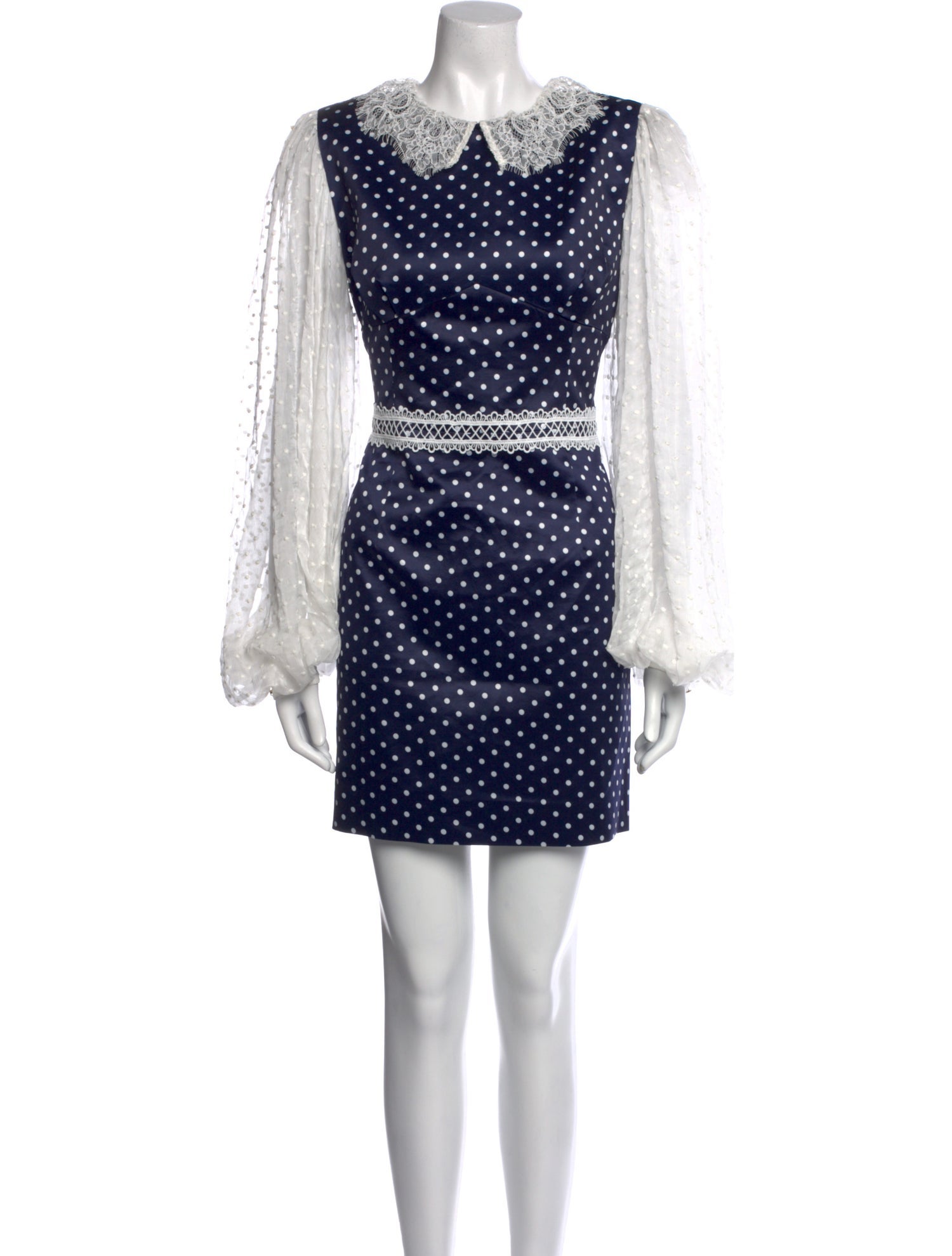 Bronx & Banco Polka Dot Print Mini Dress