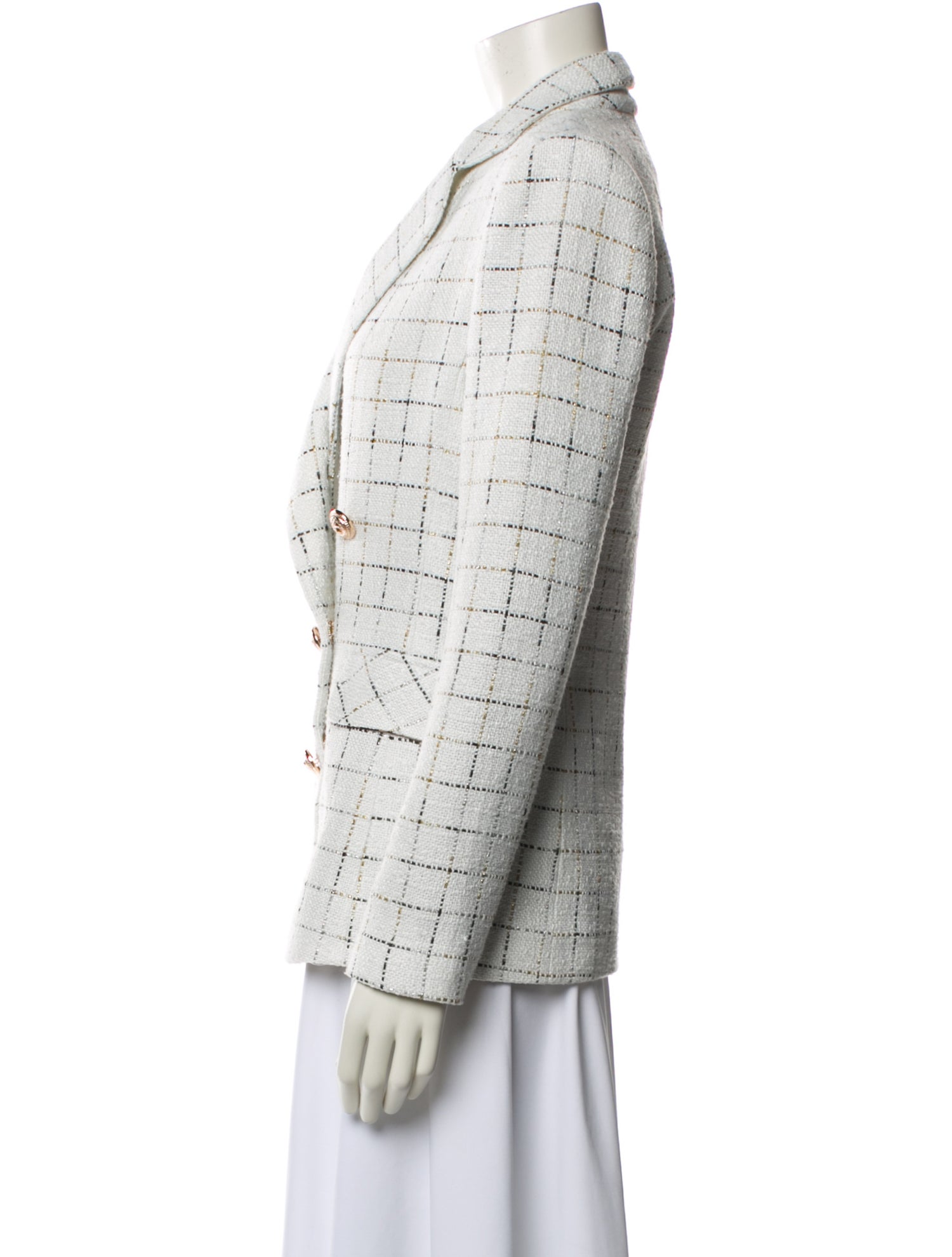 Bronx & Banco Plaid Print Blazer