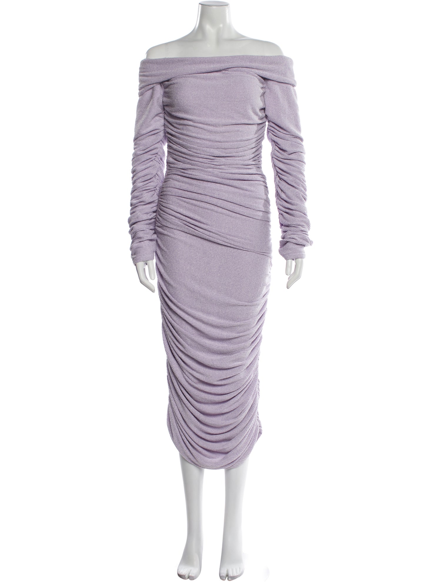 Bronx & Banco Off-The-Shoulder Midi Length Dress