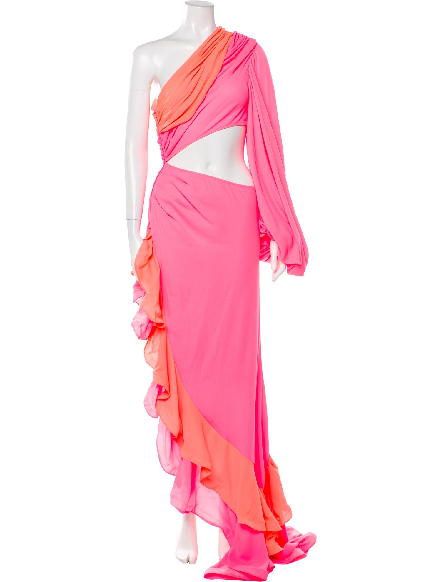 Bronx & Banco Colorblock Pattern Long Dress