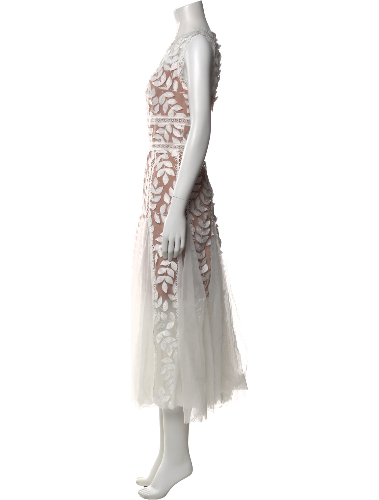 Bronx & Banco Lace Pattern Long Dress w/ Tags