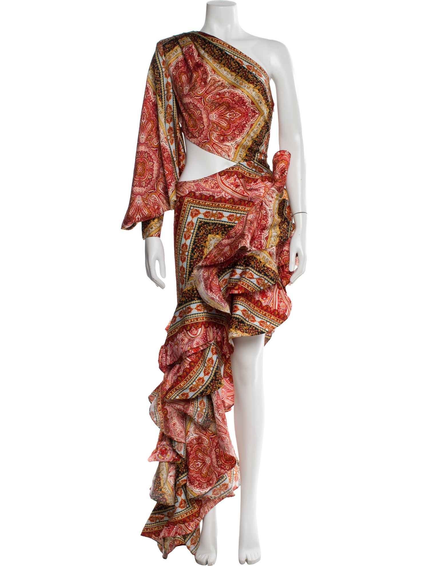 Bronx & Banco Paisley Print Long Dress