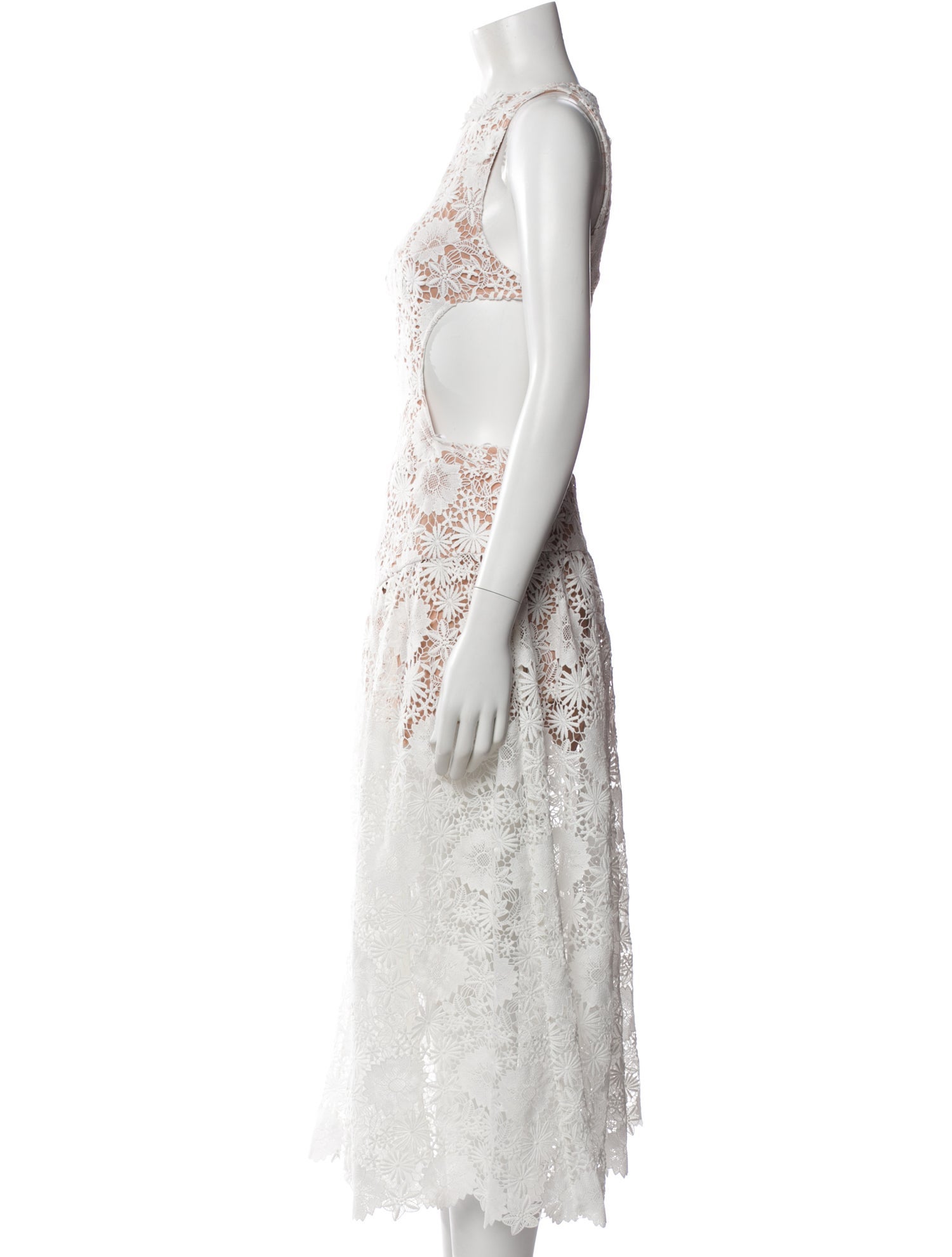 Bronx & Banco Lace Pattern Long Dress w/ Tags