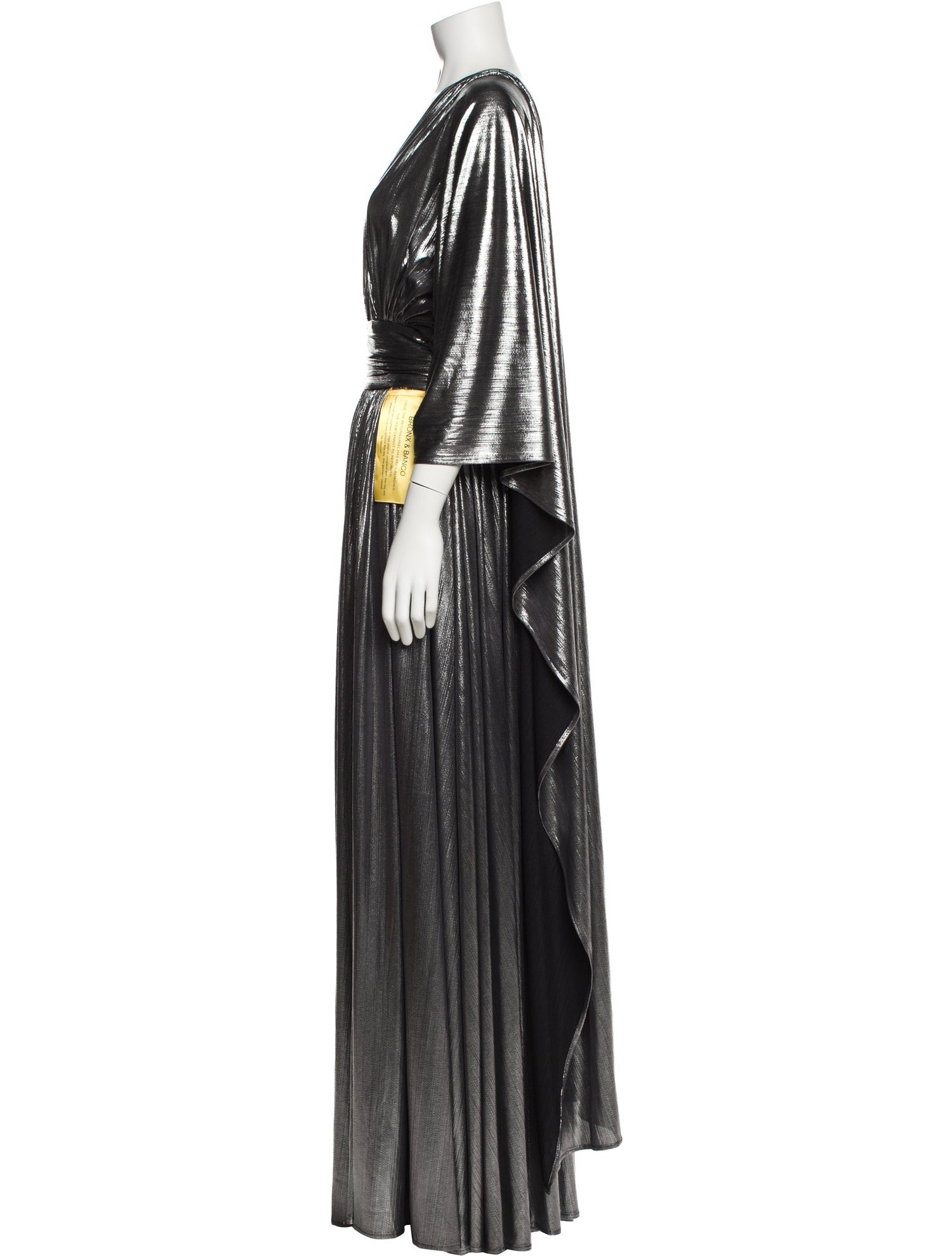 Bronx & Banco Plunge Neckline Long Dress