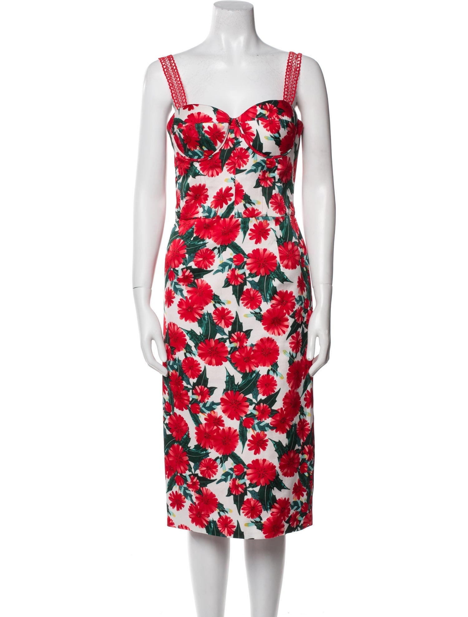 Bronx & Banco Floral Print Midi Length Dress