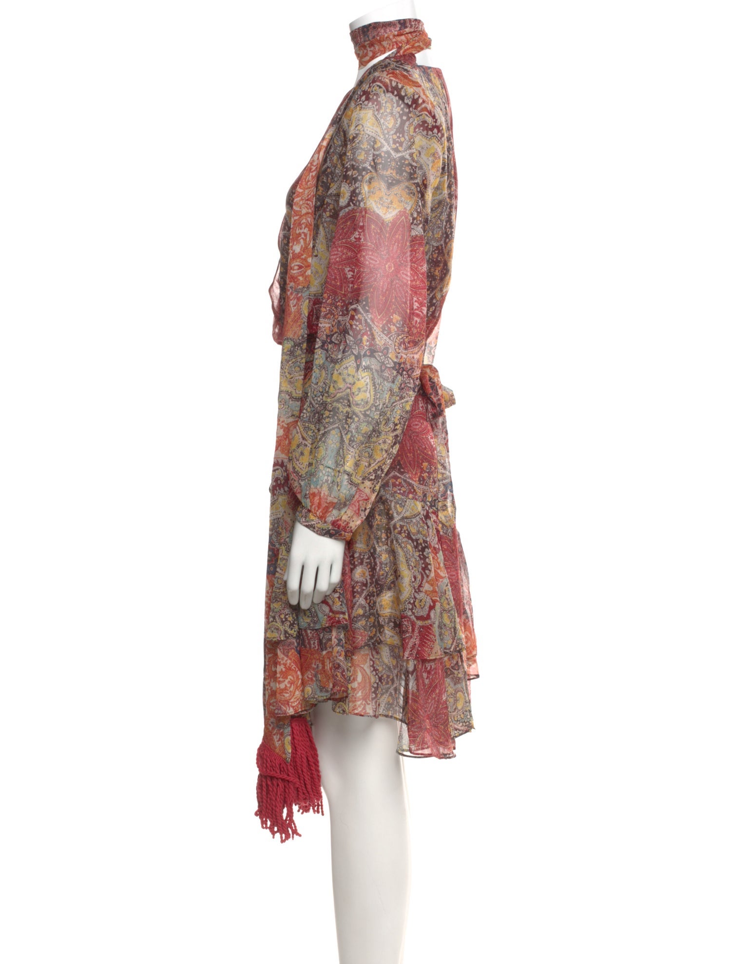 Bronx & Banco Paisley Print Knee-Length Dress