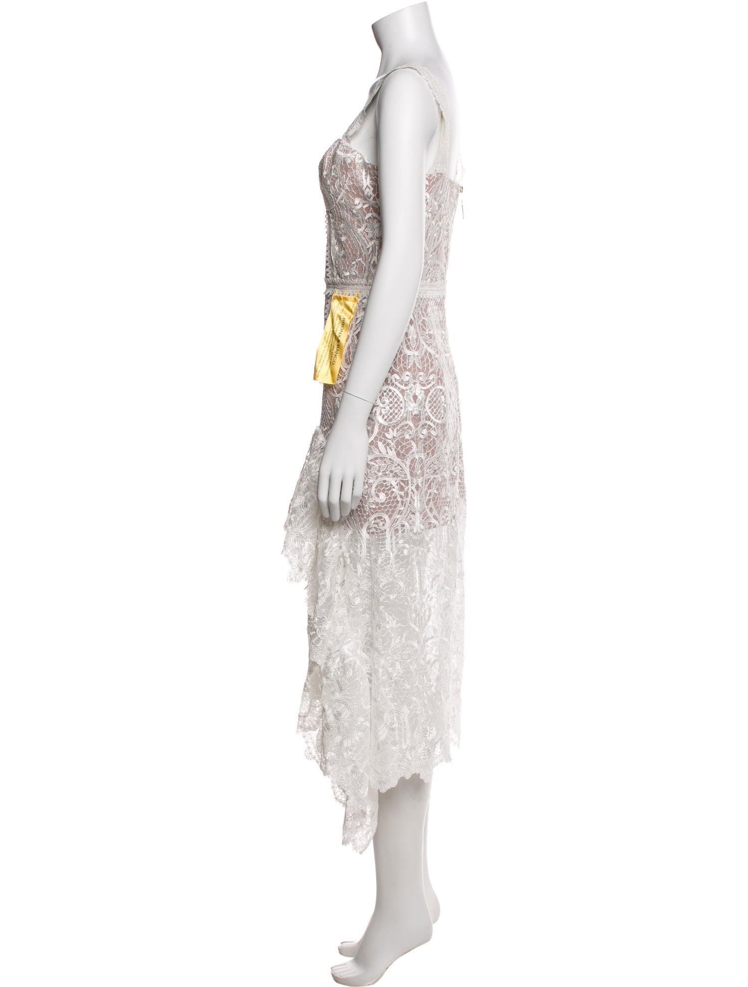 Bronx & Banco Lace Pattern Long Dress