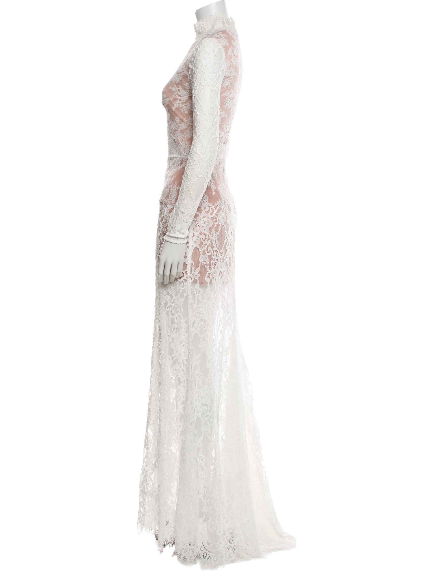 Bronx & Banco Lace Pattern Long Dress