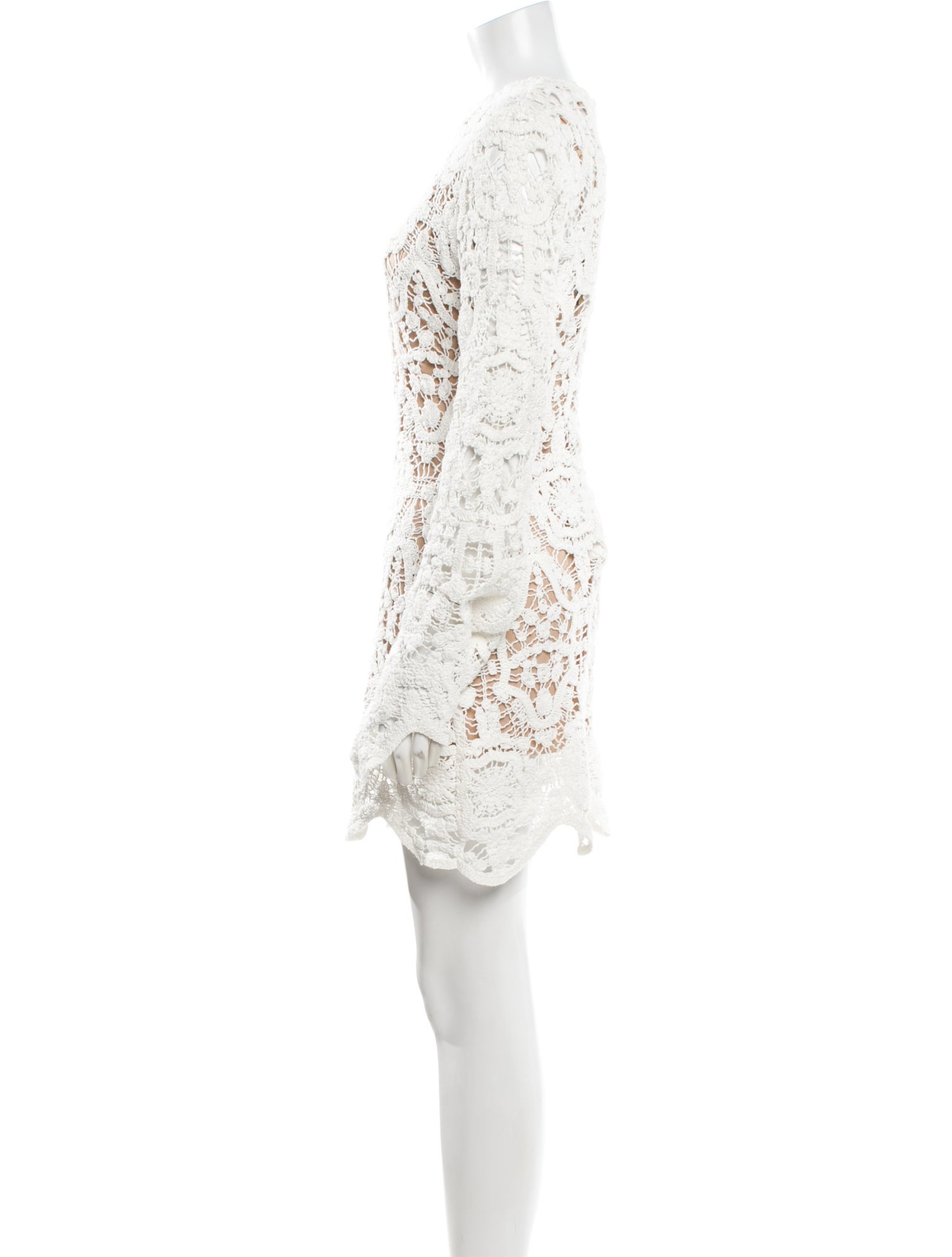 Bronx & Banco Lace Pattern Mini Dress
