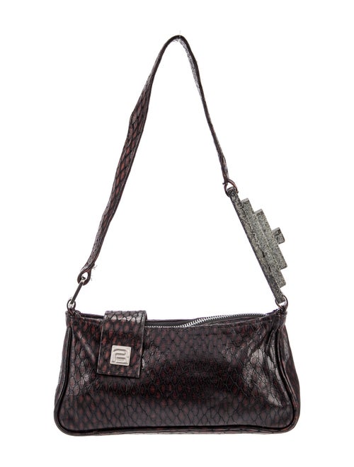 Barragán Embossed Leather Shoulder Bag
