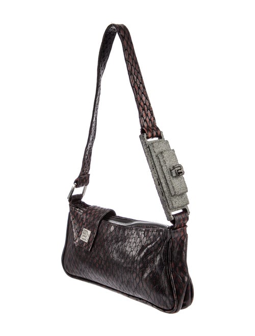 Barragán Embossed Leather Shoulder Bag