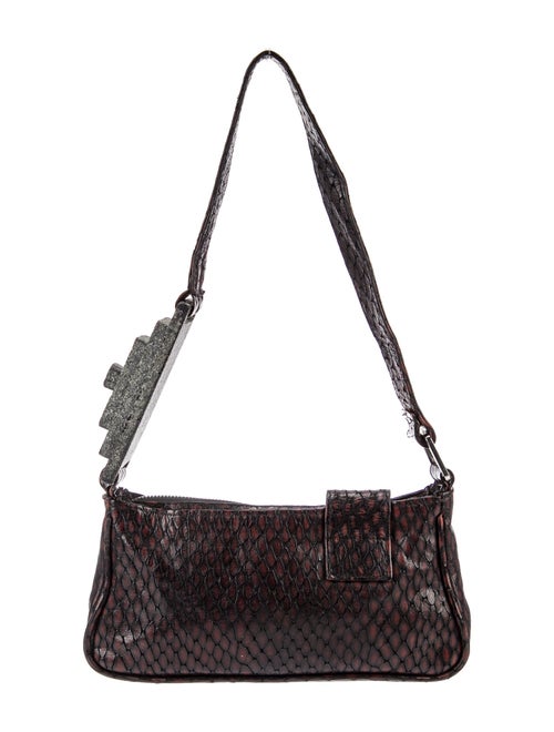 Barragán Embossed Leather Shoulder Bag