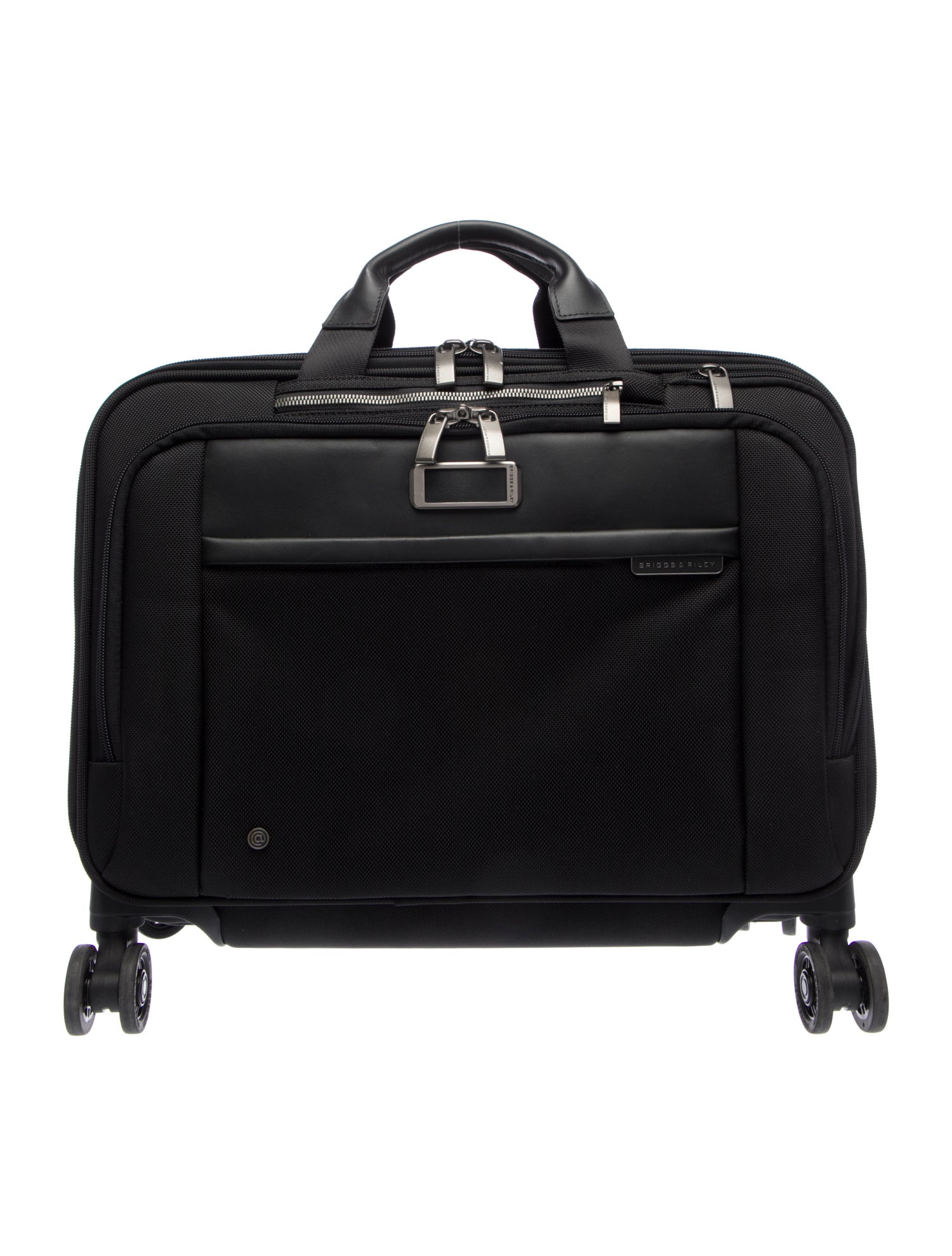 Briggs & Riley mens black rolling suitcase