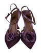 BRITT NETTA Satin Mesh Accents D'Orsay Pumps