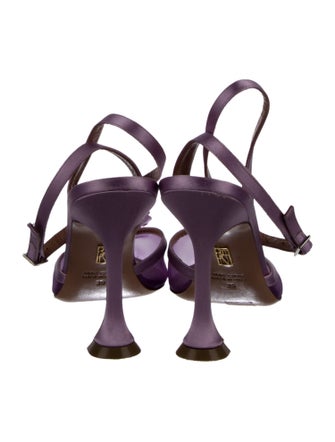 BRITT NETTA Satin Mesh Accents D'Orsay Pumps