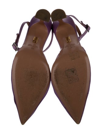 BRITT NETTA Satin Mesh Accents D'Orsay Pumps