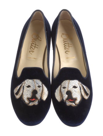 Butter Suede Printed Loafers