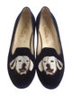 Butter Suede Printed Loafers