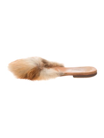 Brother Vellies Fur Round-Toe Mules