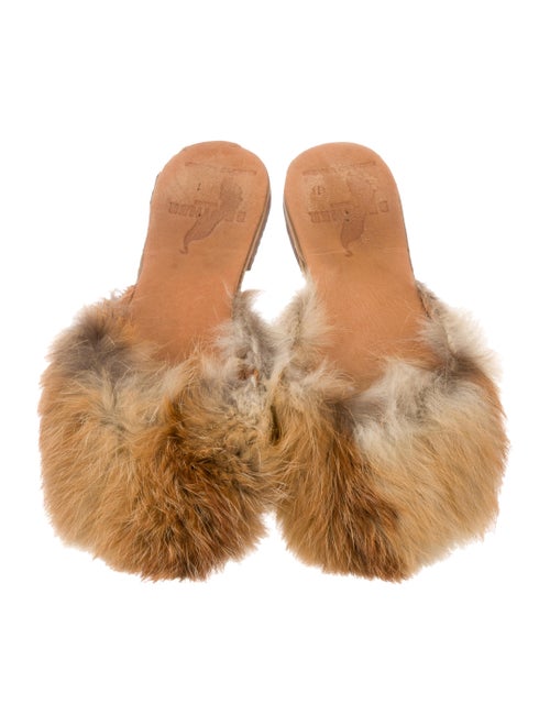 Brother Vellies Fur Round-Toe Mules