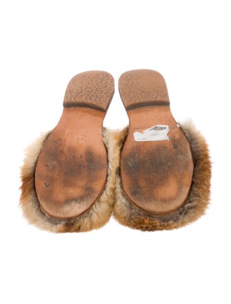 Brother Vellies Fur Round-Toe Mules