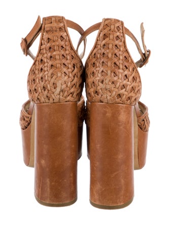 Brother Vellies Leather Mesh Accents D'Orsay Pumps