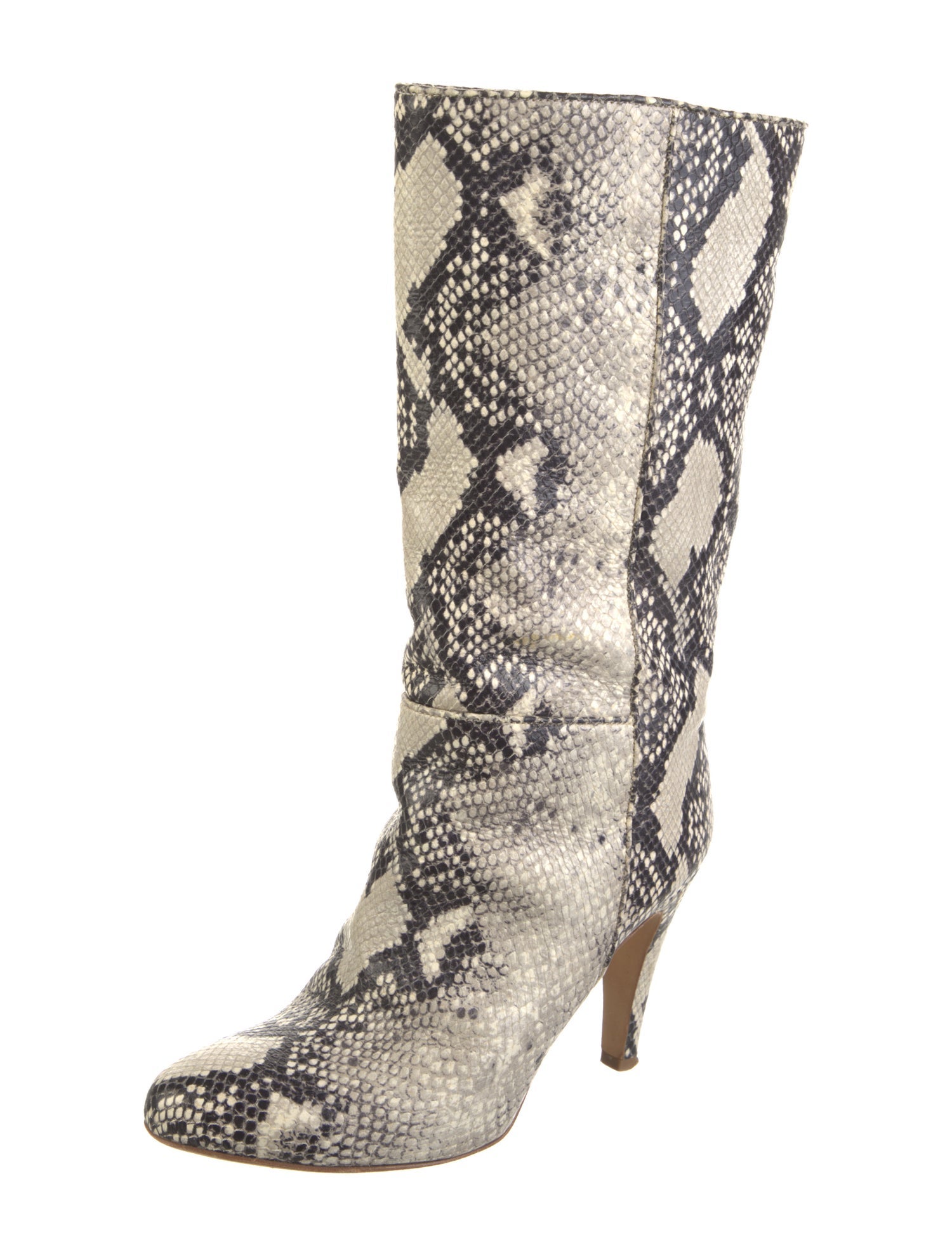 Brother Vellies Embossed Leather Animal Print Boots