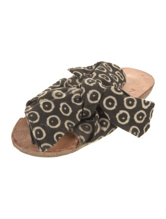 Brother Vellies Canvas Floral Print Slides