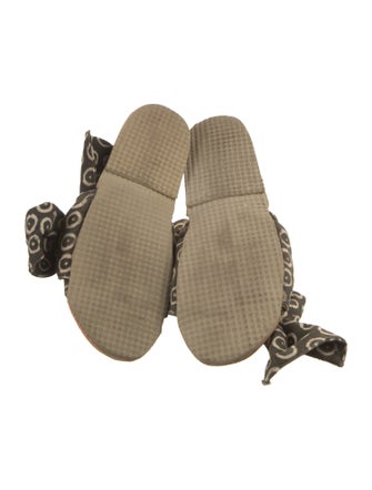 Brother Vellies Canvas Floral Print Slides