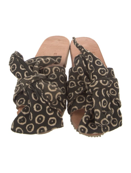 Brother Vellies Leather Printed Slides