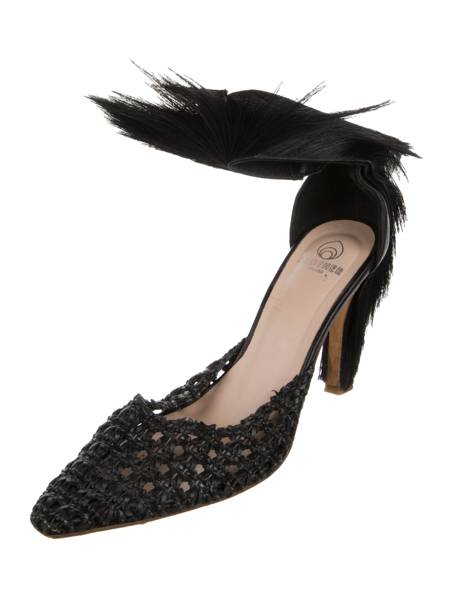 Brother Vellies Leather Braided Accents Mules