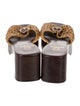 Brother Vellies Wicker Leather Trim Embellishment Slides