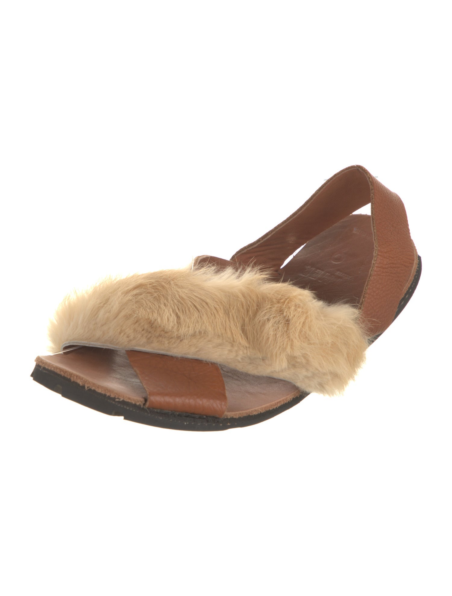 Brother Vellies Leather Colorblock Pattern Slingback Sandals