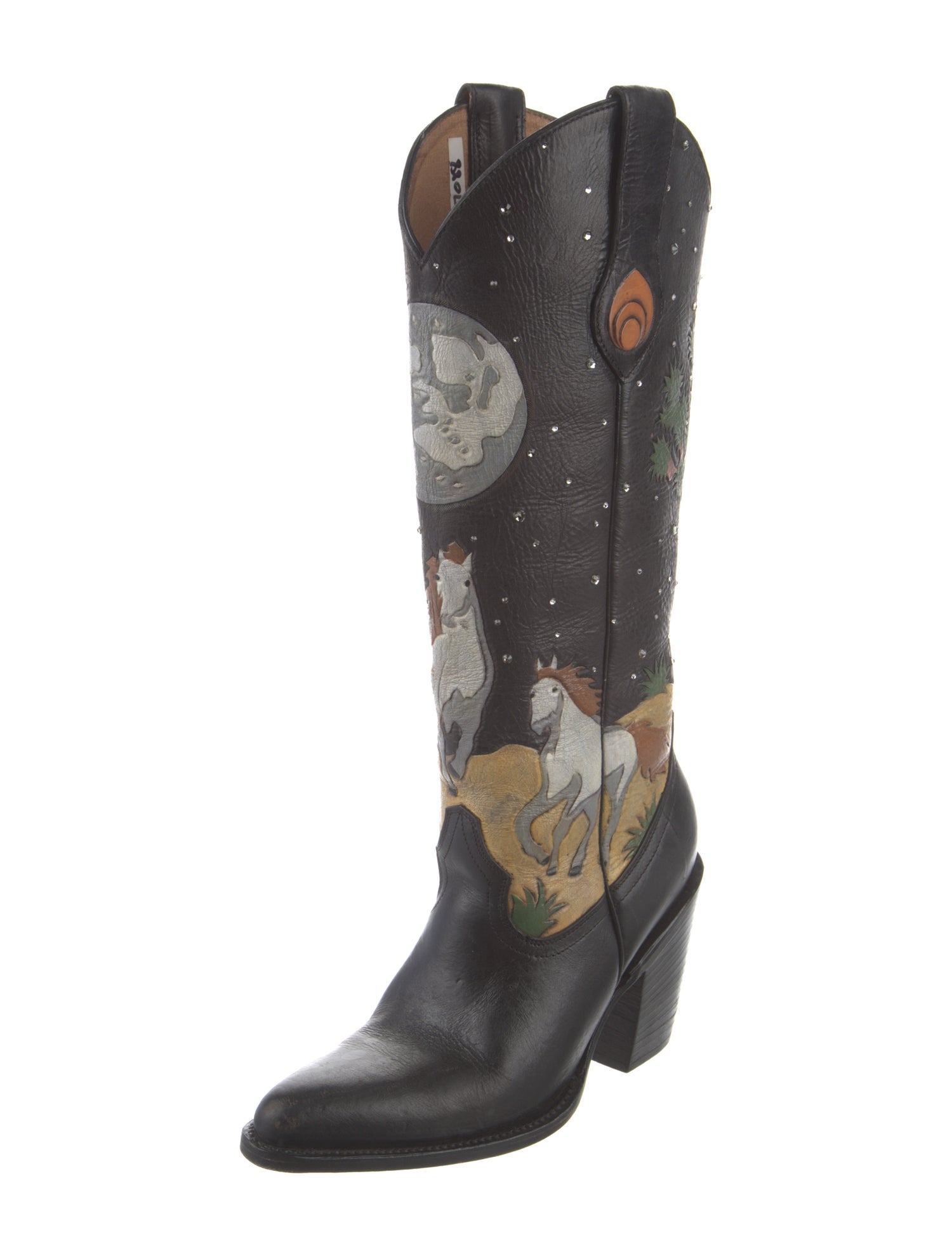 Brother Vellies Leather Printed Western Boots
