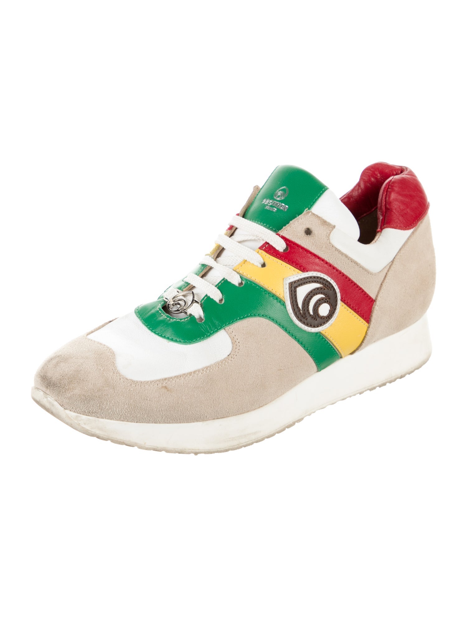 Brother Vellies Suede Colorblock Pattern Sneakers