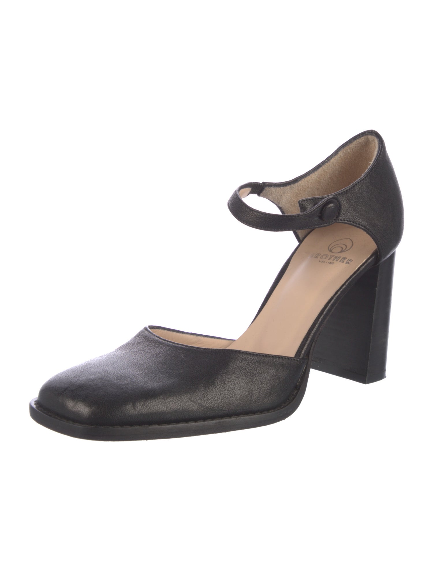 Brother Vellies Leather D'Orsay Pumps