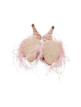 Brother Vellies Ostrich Feather Slides