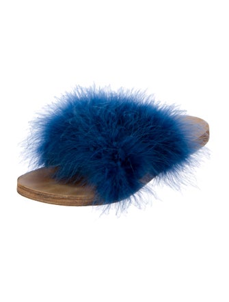 Brother Vellies Ostrich Slides