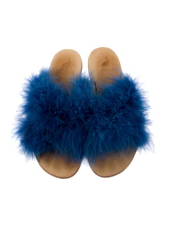 Brother Vellies Ostrich Slides