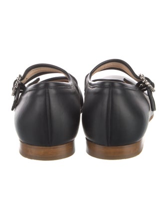 Brother Vellies Leather Crystal Embellishments Mary Jane Flats