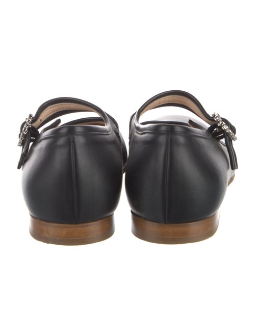 Brother Vellies Leather Crystal Embellishments Mary Jane Flats